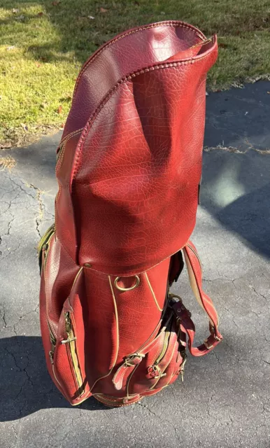 Vintage Professional Faux Leather Sunday Golf Bag – Golfstix
