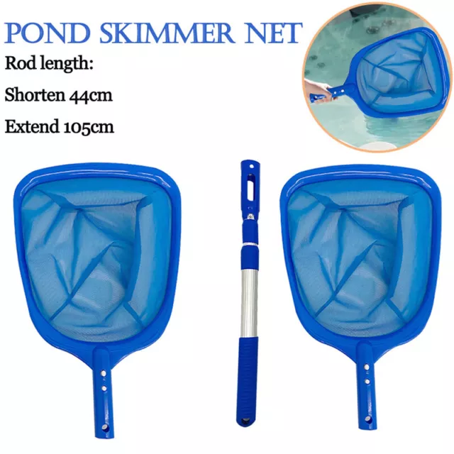 Swimming Pool Deep Debris Skimmer Leaf Fine Mesh Net Cleaning Scoop Pond Hot Tub