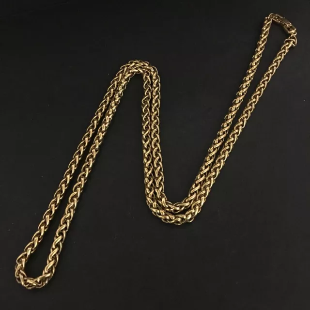 GIVENCHY Chain Gold Tone Pendant Necklace/9X0462