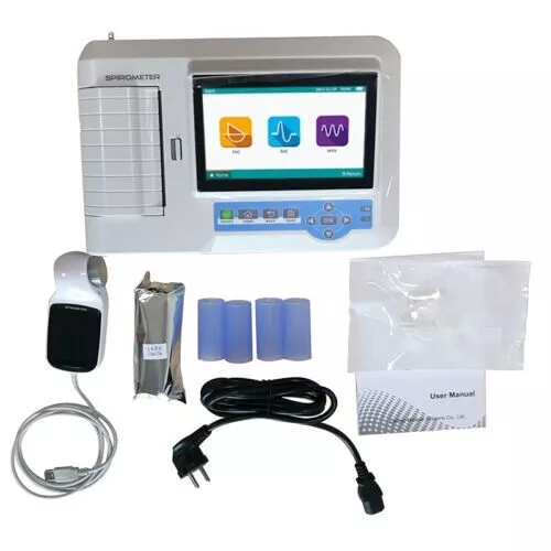 Color Spirometer Portable lung function testing device Spirometry printer,CE NEW
