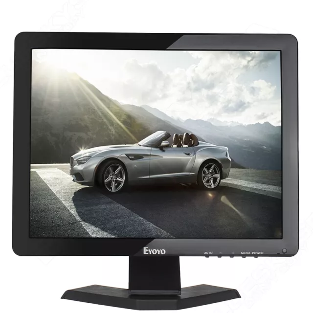 Eyoyo 15inch LCD-Monitor 1024 x 768 1080p BNC / VGA / AV / HDMI / USB Camera 2