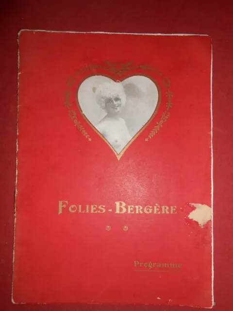 Ancien Programme des folies Bergère Suzy Beryl