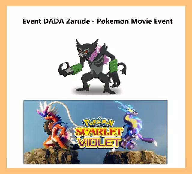 Pokemon Sword/Shield ZARUDE + DADA ZARUDE 2x Pokemon (2020 CoCo MOVIE)  NO-CODE