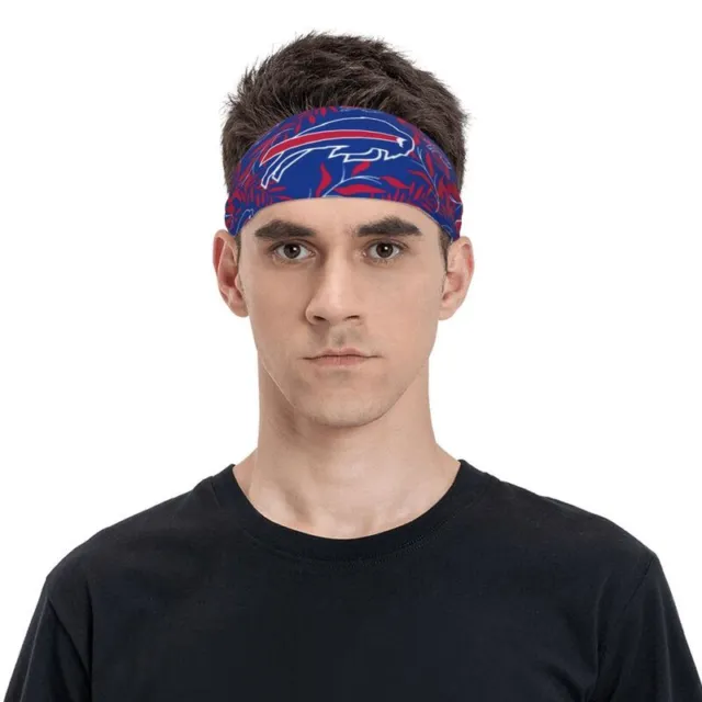 2pcs Buffalo Bills Sports Sweatband Yoga Gym Running Stretch Headband