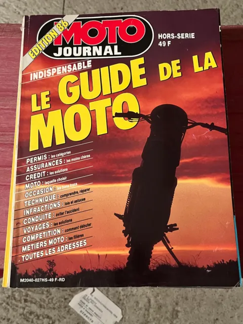 Moto Journal Éditions 1986 Le Guide De La Moto Hors Serie
