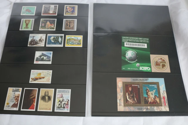K-3) Österreich 2011 postfrisch - aus Jahrgang nicht komplett - Nominale 46,50 € 2