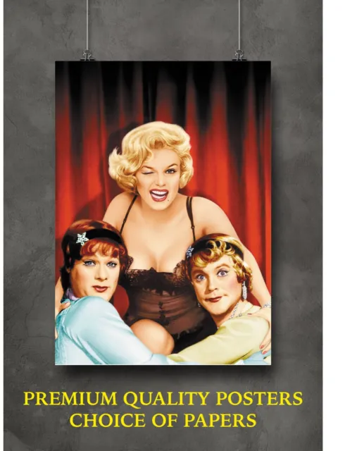 Marilyn Monroe Some Like it Hot Large Poster Art Print Gift A0 A1 A2 A3 Maxi