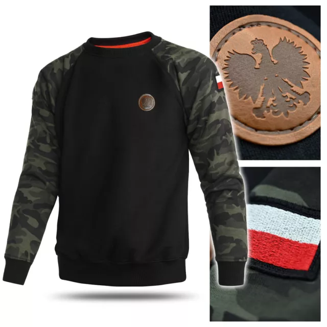 Sweatshirt Crewneck Bluza Patriotic Eagle Poland Camo Moro Wielka Polska Orzel