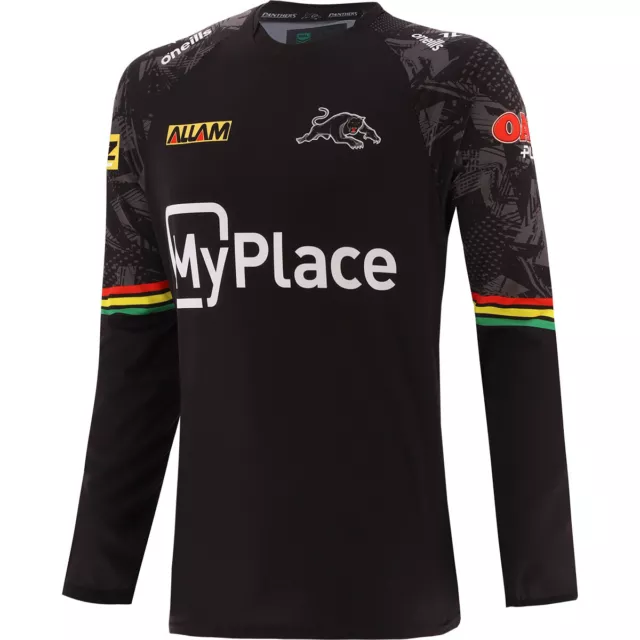 Penrith Panthers 2024 Long Sleeve Training Tee Shirt Sizes Med - 2XL NRL oneills