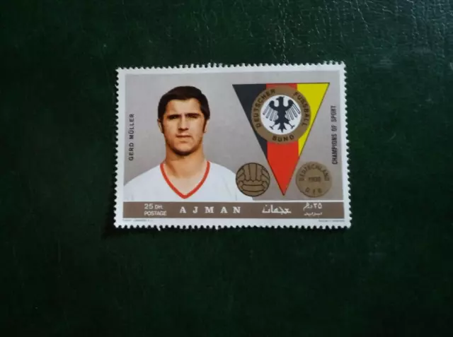 Ajman Gerd Müller  Stamps Briefmarken Sellos Timbres