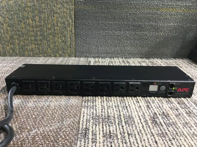 APC AP7900 Rack Mount PDU Switched Rack 120V/15A 8 Outlets 1U Rackmount!!