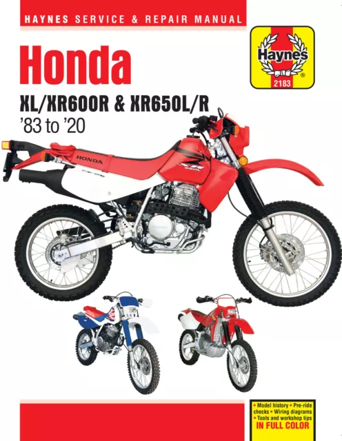 Honda XL/XR600R & XR650L/R (83-20) Haynes Repair Manual (Paperback)