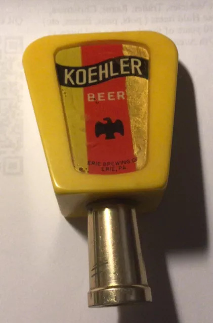 vintage Koehler Beer tap Erie Brewing Company Erie Pa 3  3/4”