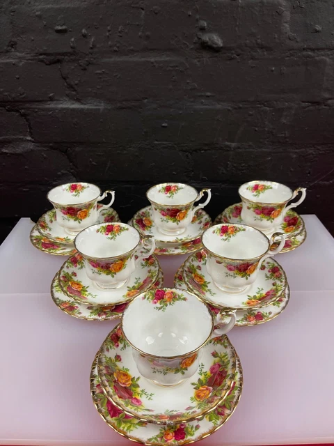 Lot 3 Bols Mélangeurs Royal Albert Old Country Roses - Bord Argenté, Emboîtables