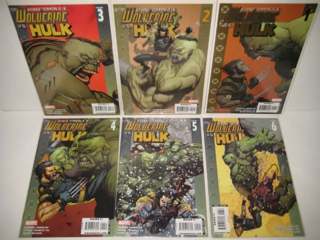 Ultimate Wolverine Vs Hulk 1-6 Complete Set (2006 Marvel Comics) Lot 1 2 3 4 5 6