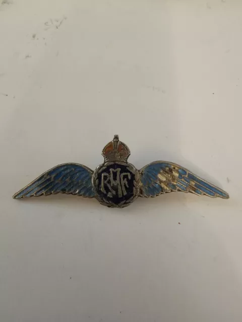 WW2 RAF Vintage Sweetheart Brooch, Metal And Enamel.