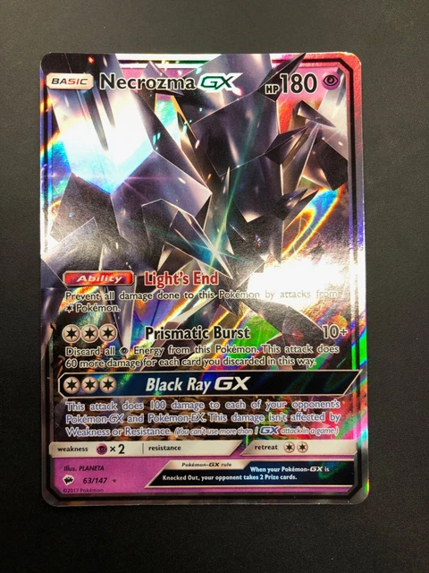 Necrozma GX 63/147 - Burning Shadows - Pokemon Card - MINT