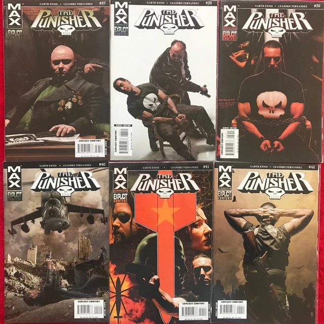Punisher 37 To 42 Man Of Stone  6 Pt Story Arc Garth Ennis  / Marvel Max