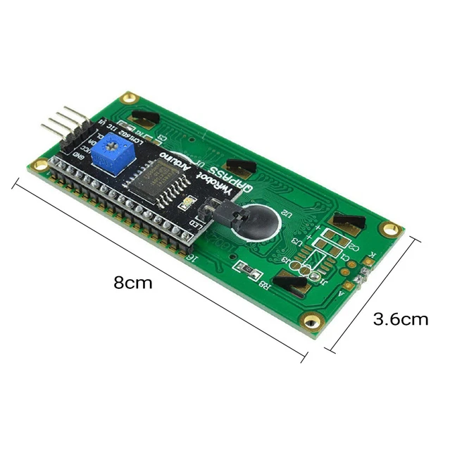 NEW 1602 16X2 LCD Display IIC/I2C/TWI/SPI Serial Interface Module For ...