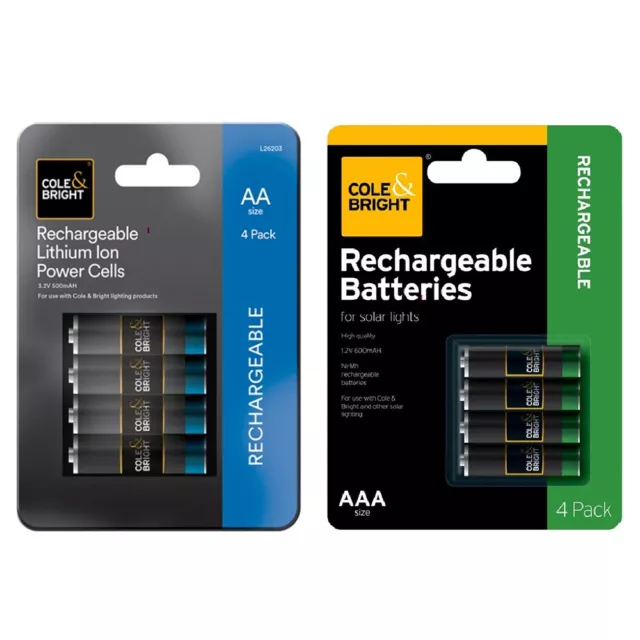 4PK AA/AAA Rechargeable Battery 500mAh 600mAh Ni-Mh Li-ion Batteries Cheapest