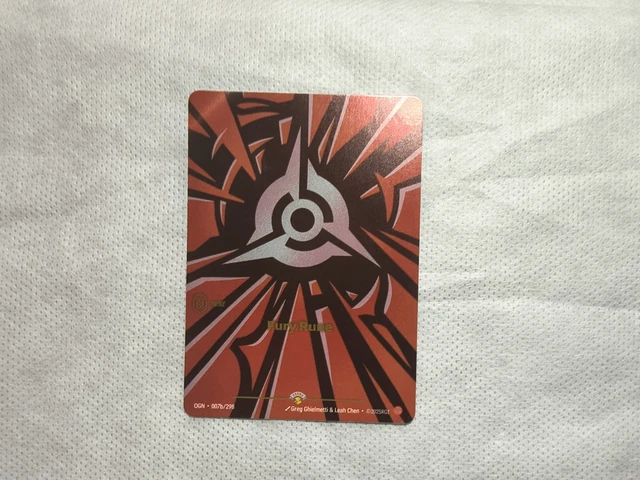 LEAGUE OF LEGENDS TCG Riftbound Origins Fury Rune 007a/298 Alternate ...