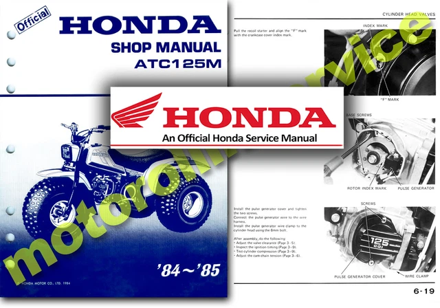 HONDA ATC200X サービスマニュアル Honda Service Manual 86-87 ATC