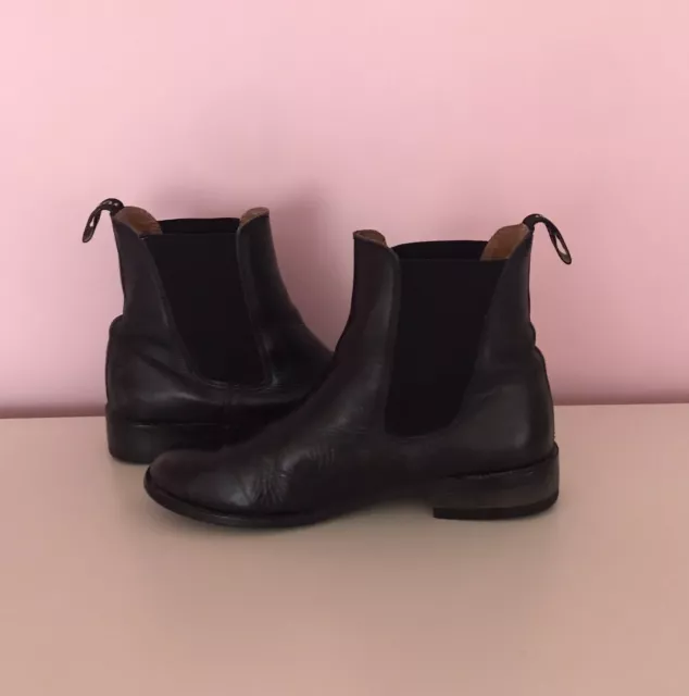 Toggi Ladies Horse Riding Ankle Boots Women’s Size UK 5  Black Leather VGC