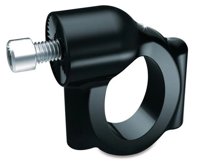 Kuryakyn Vertical Side-Mount License Plate Holder Clamp Black #3116