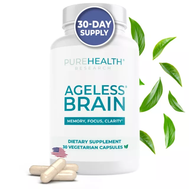 Ageless Brain Supplements, Nootropic for Memory and Focus by PureHealth Research