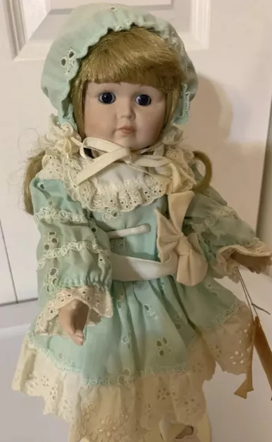 Vintage Porcelain Bradley’s Doll Big Eye Girl 14” Thomasina