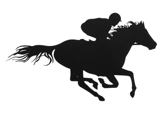 Horse Jockey,Horse Racing Vinyl Decal Sticker for window,car,camper,etc.