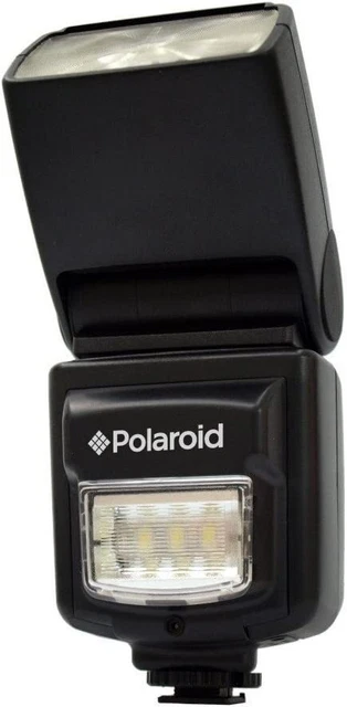 Polaroid PL-150DN TTL Bounce Dua Flash + LED Video Light for Nikon DSLR Cameras