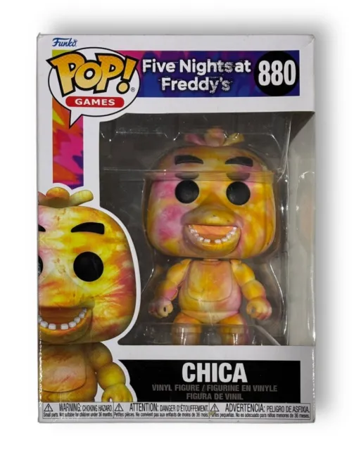 Five Nights at Freddy's #880 Chica Tie Dye Funko Pop Vinyl VGC Free Postage