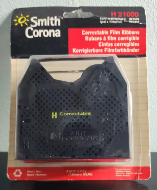 Genuine OEM Smith Corona H Series 21000 Correctable Typewriter Ribbon - 2 Pack