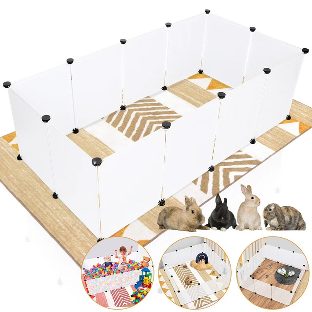 Freigehege DIY Kaninchen Laufgitter Meerschweinchen Käfig Welpenauslauf Hunde