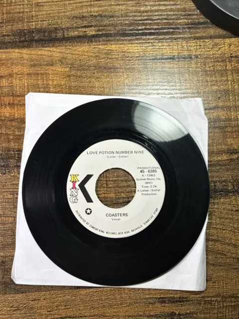 FUNK SOUL PROMO 45 posavasos - Poción de amor número nueve KING WLP Funky R&B norte