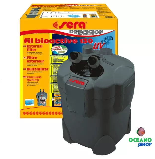 Filtro Sera bioactive 130 uv acuario externo exterior pecera