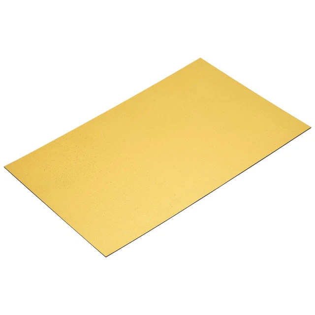ABS Gravure Double Couleur Feuille 7.9x11.8pouces Noir/Or pour Badge Sculpture