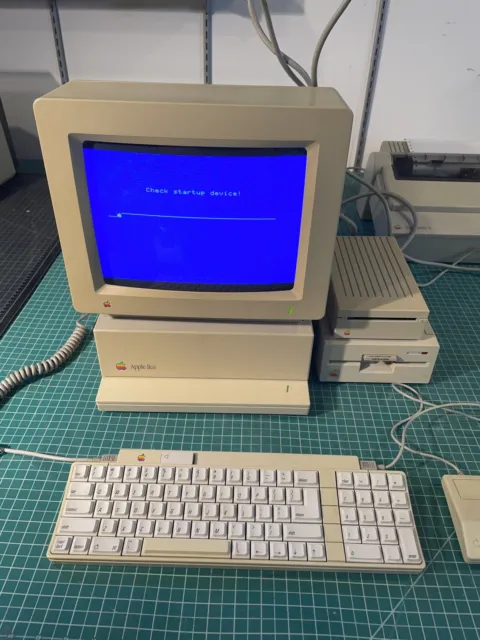 Vintage Apple IIGS Keyboard Mouse disk drives printer joystick mouse Monitor