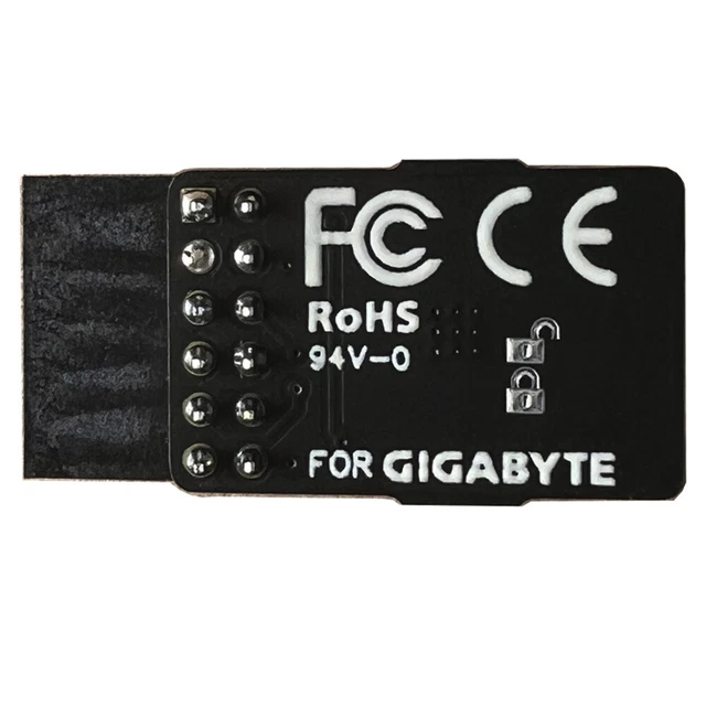 HSSDTECH TPM 2.0 SPI 12pin SLB9670 Module de sécurité pour Gigabyte