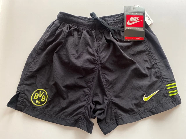 NIKE Vintage BVB Dortmund Trikot Hose selten 1996(?) Fussball schwarz Gr. S