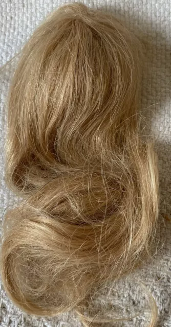Fine Vintage Human Hair Wig For French Or German Bisque Doll AA 3 7/8” Fine Vintage Human Hair Wig For French Or German Bisque Doll AA 3 7/8”