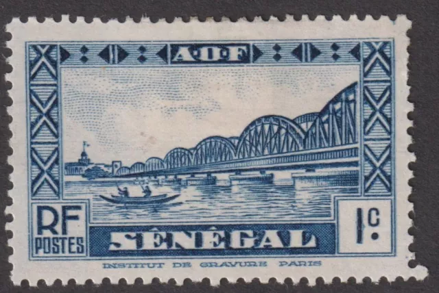 SENEGAL 1935 -1940 Buildings - Faidherbe Bridge. 1c M/Mint  (p516)