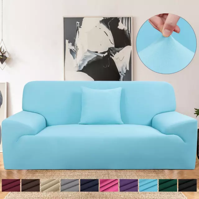 Muebles Sofá 1 2 3 Plazas Sofá Elástico Tapa  Correa Funda 10 Colores