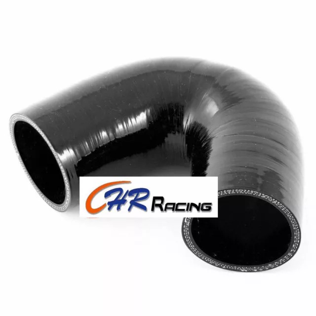 BLACK for Silicone Hose Elbow Bend 135 degree Turbo Pipe 70mm 2.75"