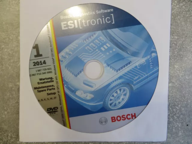 Bosch ESI Tronic DVD originale Bosch diagnostica software, assistenza, pezzi di ricambio