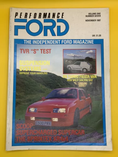 Performance Ford Magazine 1980’s Collectible Rare