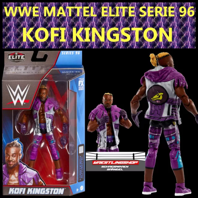 Wwe Mattel Elite 96 Kofi Kingston Wrestling Action Figur Raw Smackdown Basic New