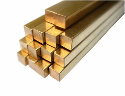 BRASS SQUARE BAR/Cube - SOLID - many Lengths & diameters - lathe milling