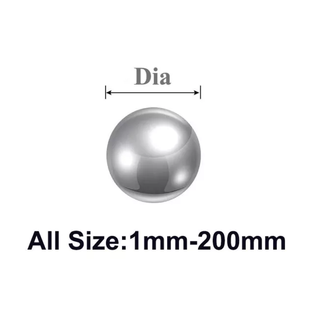 Stainless Steel Bearing Balls Solid High Precision Polished Sphere Dia 1mm-200mm 2